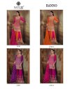 Banno By Sayuri Gerogette With Embroidery Work Readymade Sharara Suit
